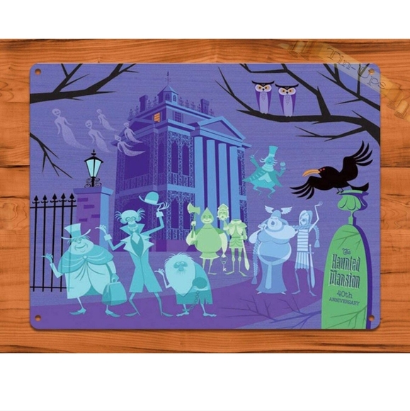Various Disney Haunted Mansion metal 8x12 signs.  Please ask before choosing 1 - Picture 5 of 7